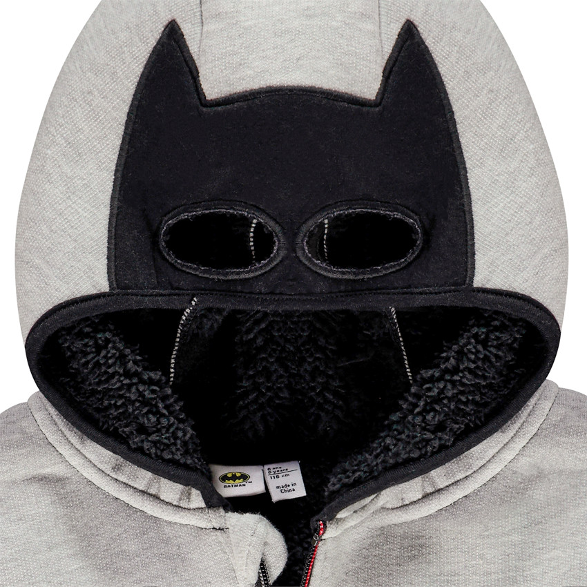 Ζακέτα με κουκούλα  με επένδυση sherpa Batman για αγόρι 