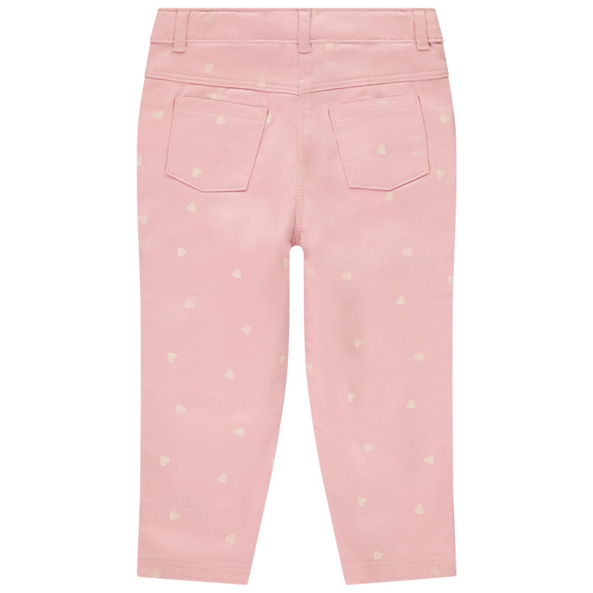 Παντελόνι slim με σχέδιο και επένδυση από jersey για μωρό κορίτσι 
