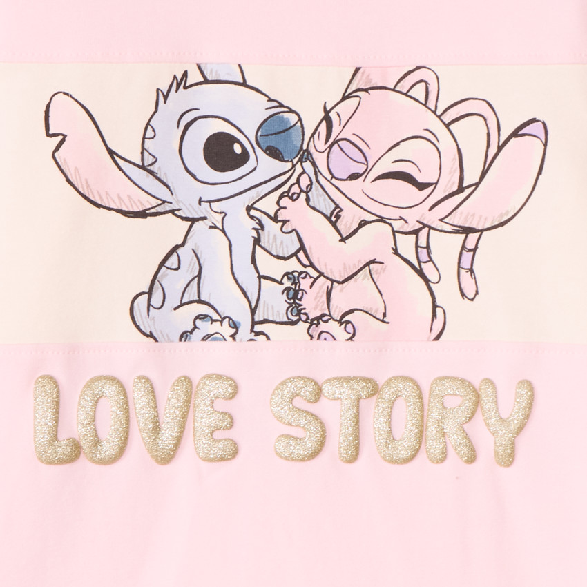T-shirt à manches longues Stitch & Angel Disney pour fille 