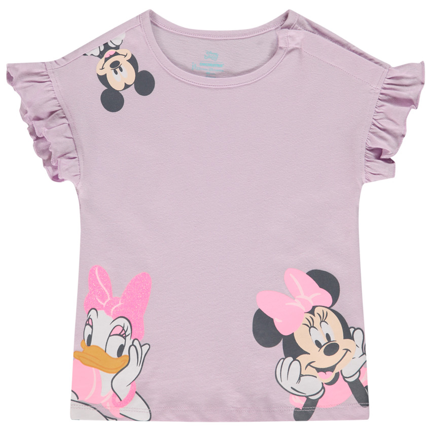 T-shirt κοντομάνικο από jersey με σχέδιο Mickey Disney για κορίτσι. 