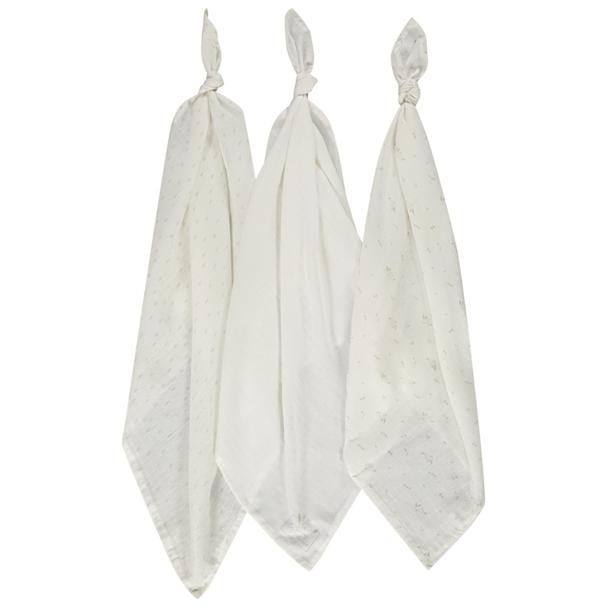 "Σετ από 3 γάζες βαμβακιού για μωρό" 