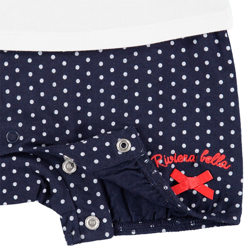 Combi από οργανικό βαμβάκι και σχέδιο κερασάκι 