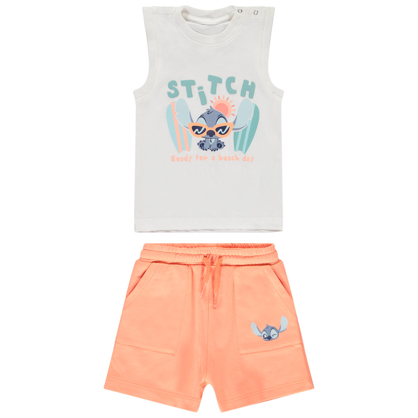 Σέτ κοντό 2 τμχ. Stitch Disney για μωρό αγόρι 
