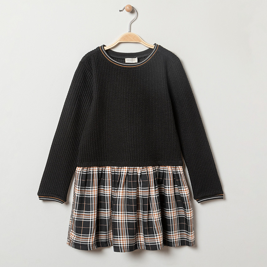 Φόρεμα μακρυμάνικο καρό για κορίτσι 