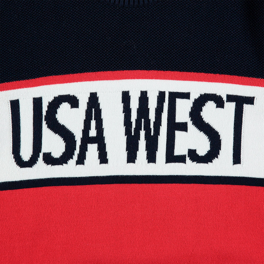 Παιδικά - Πλεκτό πουλόβερ με ζακάρ φράση και λωρίδες 