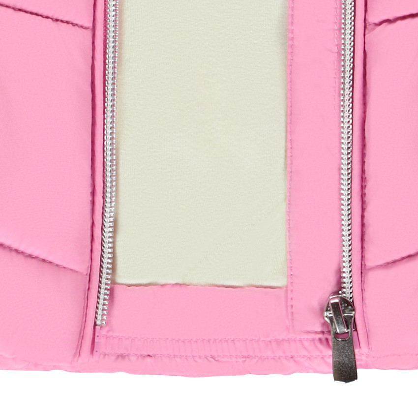 Αμάνικο μπουφάν με κουκούλα από φούτερ για κορίτσι 