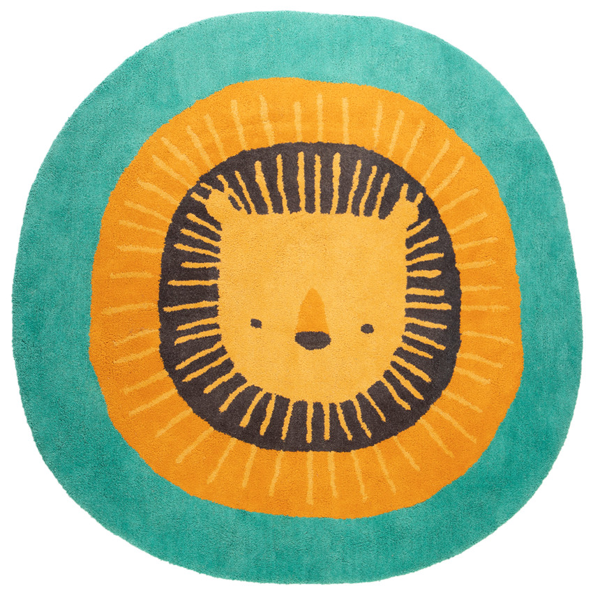 Στρογγυλό χαλάκι δωματίου tufted Crazy Jungle 100cm 