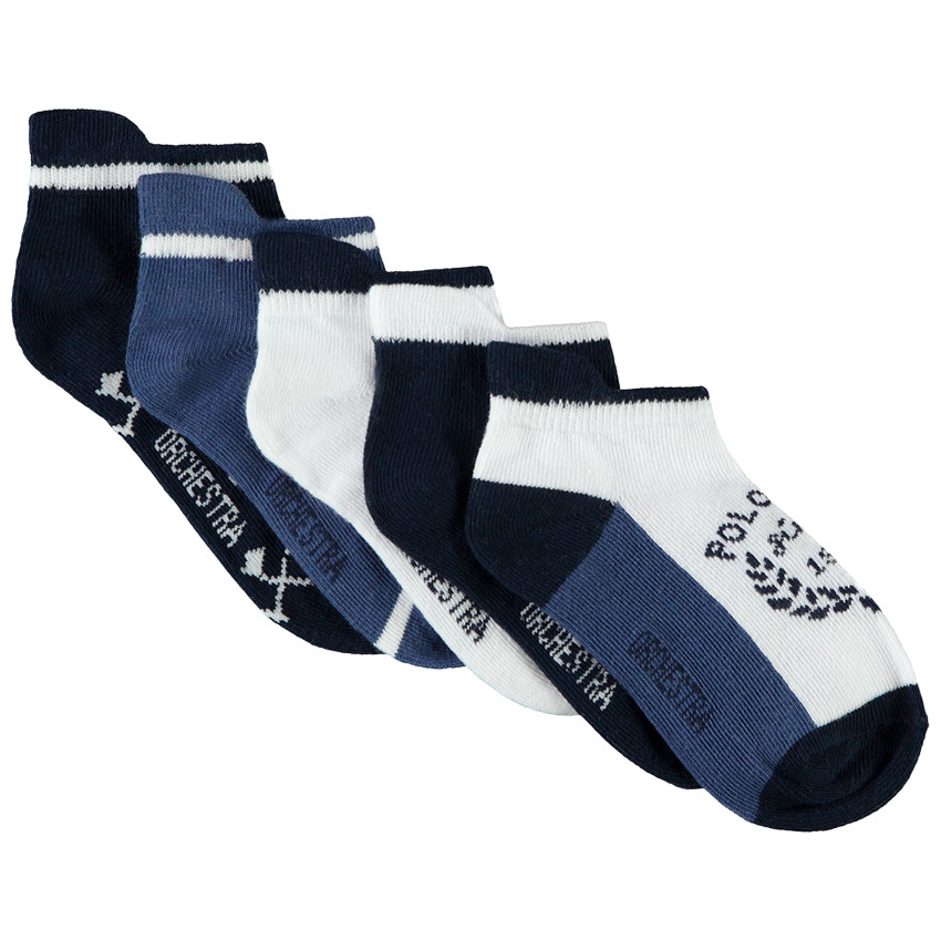 Σετ από 5 ζευγάρια κοντές φαντεζί κάλτσες για αγόρι 