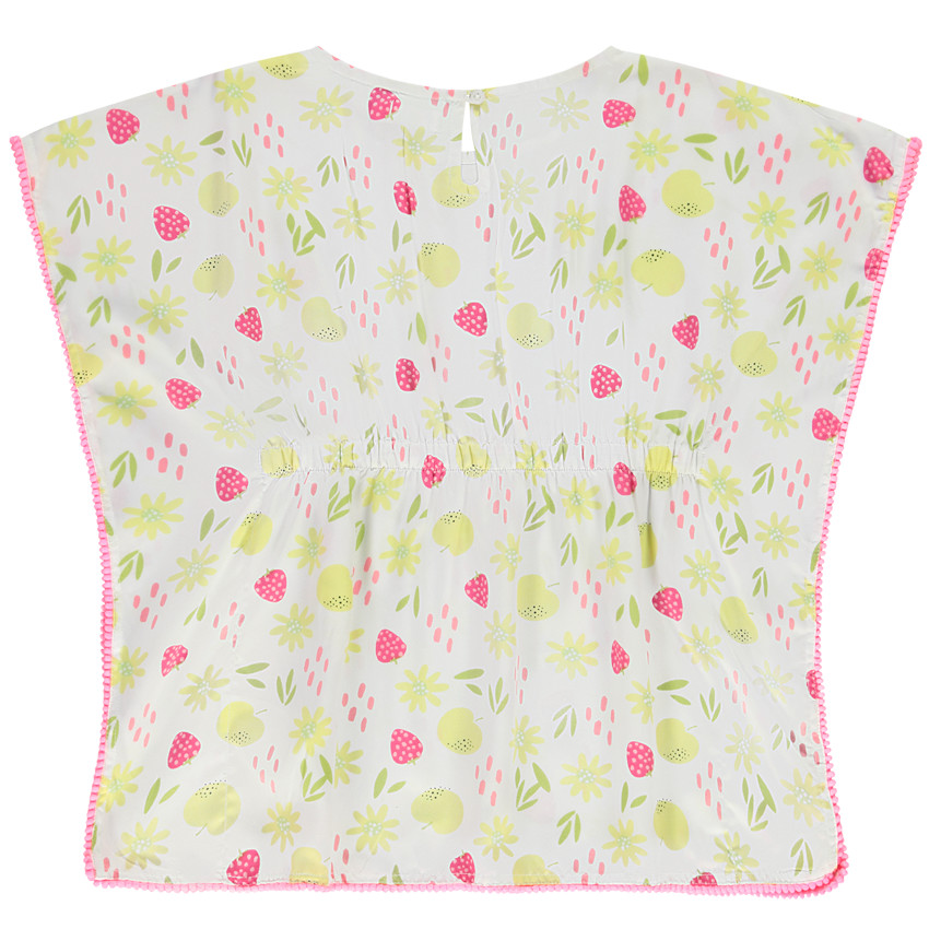 Φόρεμα παραλίας με πομ πομ και σχέδιο φρούτων/λουλουδιών για κορίτσι  Additional Φόρεμα παραλίας με πομ πομ και σχέδιο φρούτων/λουλουδιών για κορίτσι