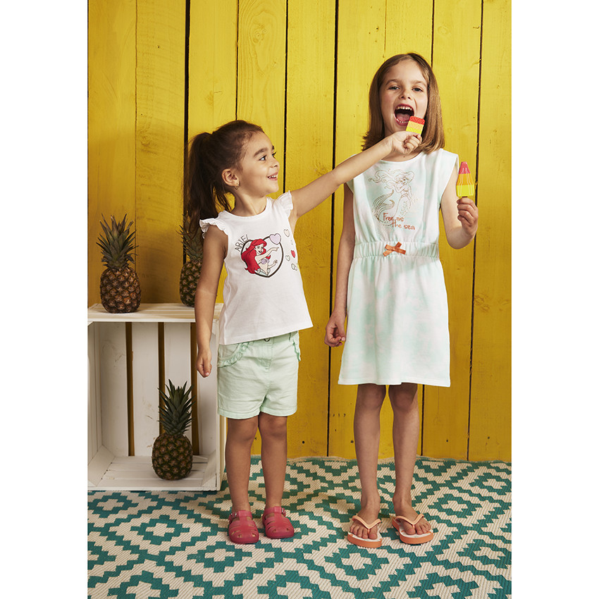 Σορτς μονόχρωμο υφασμάτινο φαντεζί με βολάν λεπτομέρειες για bebe κορίτσι  Additional Σορτς μονόχρωμο υφασμάτινο φαντεζί με βολάν λεπτομέρειες για bebe κορίτσι