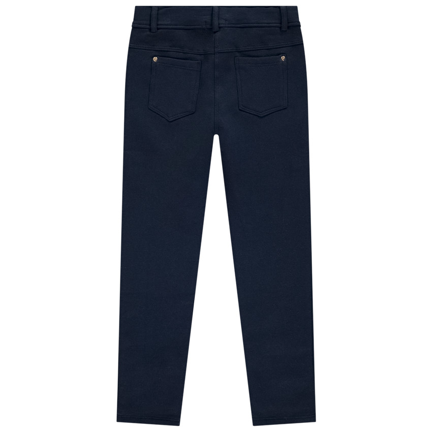 Παντελόνι μονόχρωμο από φούτερ για κορίτσι 