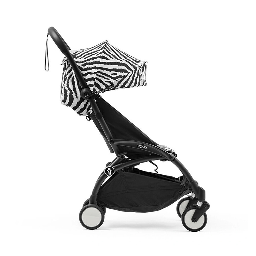 Poussette Stokke® YOYO³ à partir de 6 mois - cadre noir/zèbre 