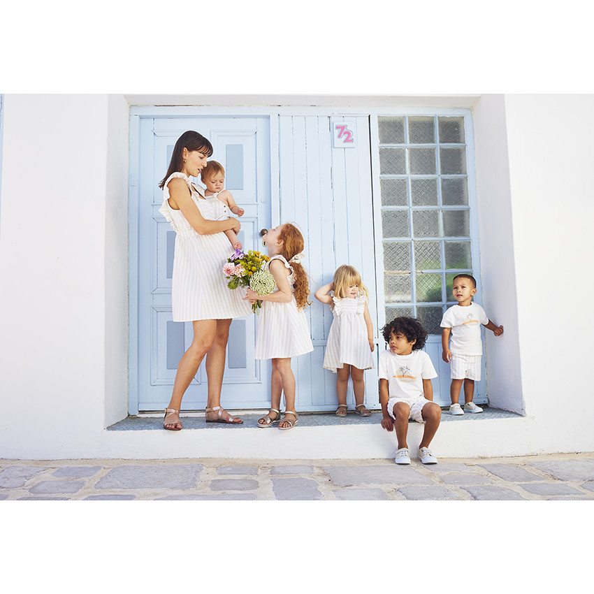 Σετ 2 ριγέ στέκες για κορίτσι 