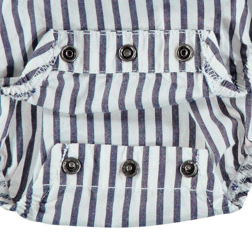 Κοντό ολόσωμο φορμάκι με ρίγες και κεντημένος ήλιος  Additional Κοντό ολόσωμο φορμάκι με ρίγες και κεντημένος ήλιος