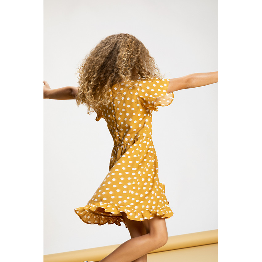 Robe courte portefeuille fantaisie pour fille Main Robe courte portefeuille fantaisie pour fille