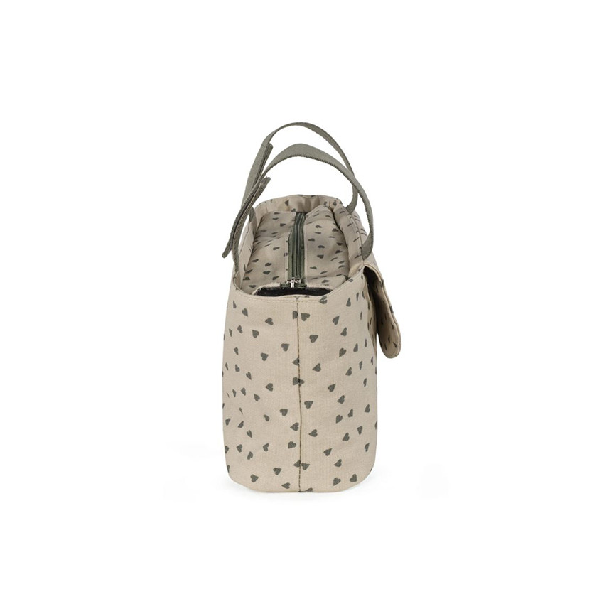 Walking Mum Organizer Bag Οργανωτής Καροτσιού Hearts Poppy Moss 