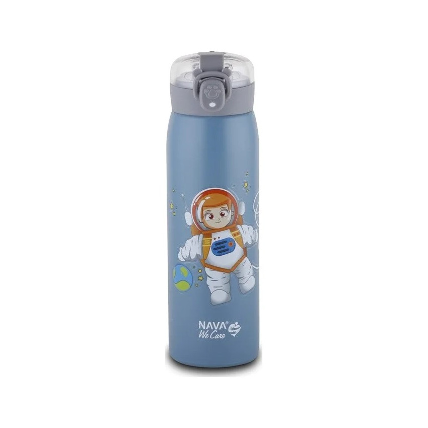 Μπουκάλι Θερμός Ανοξείδωτο Μπλε 500ml Nava  