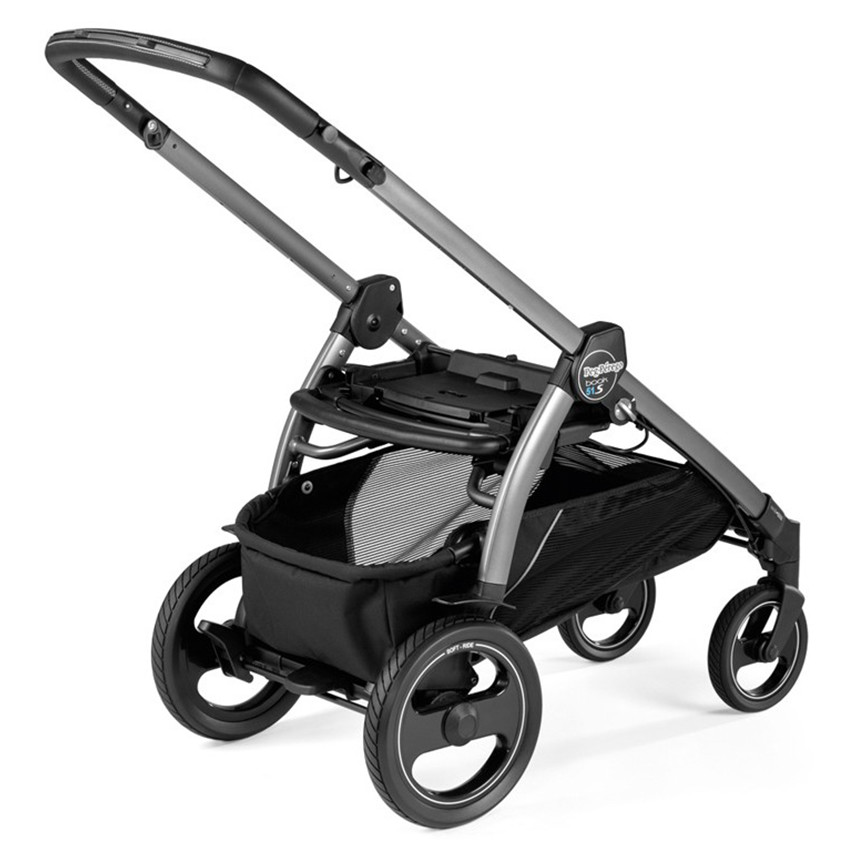 Σασί Peg-Perego Book 51 S Titania με τηλεσκοπική λαβή Μαύρο 