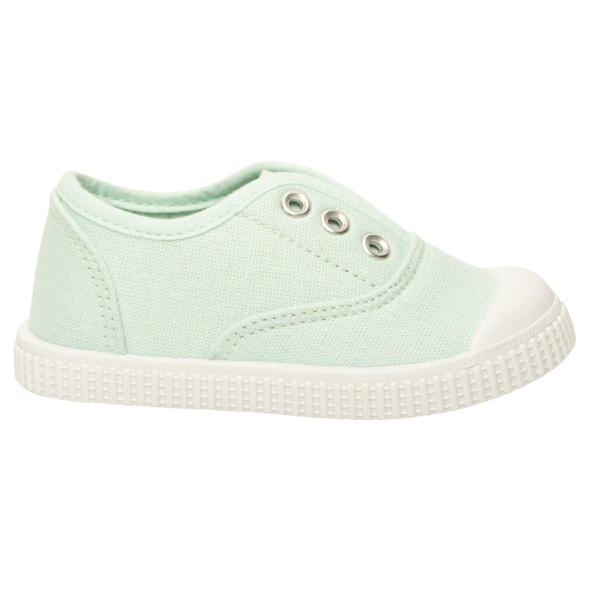 Χαμηλά αθλητικά παπούτσια πάνινα με ελαστική γλώσσα για bebe κορίτσι 