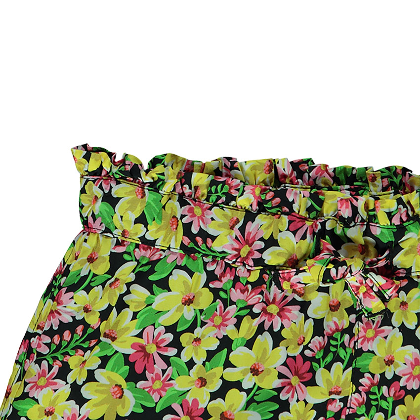 Short imprimé fleuri pour fille 