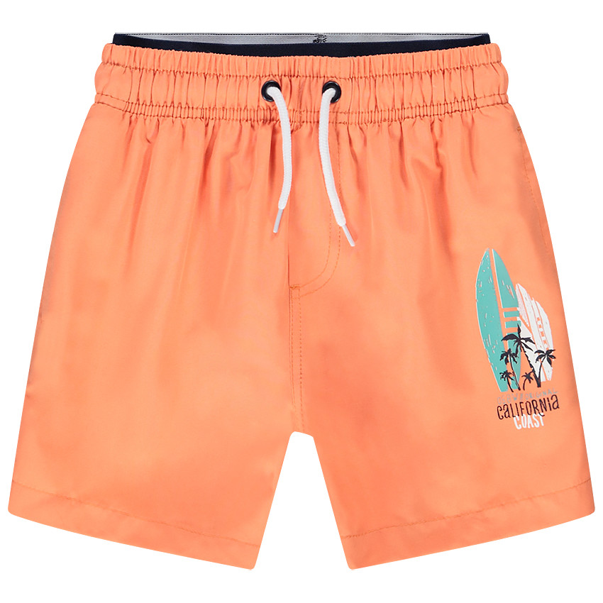 Short de bain avec doublure et ceinture jacquard pour garçon 