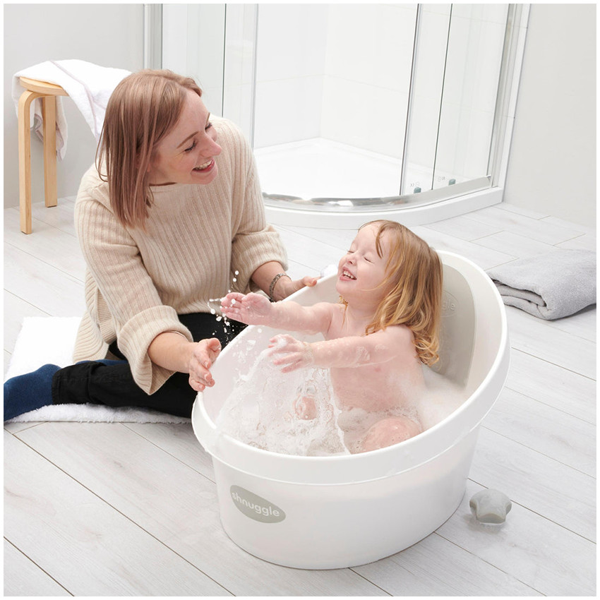 Baignoire pour les petits enfants 12M+ Blanc/Gris clair 