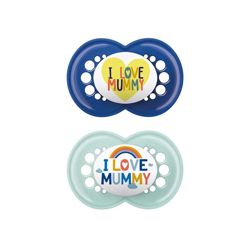 Πιπίλα Ι Love Mummy & Daddy Σιλικόνης 16+ μηνών 