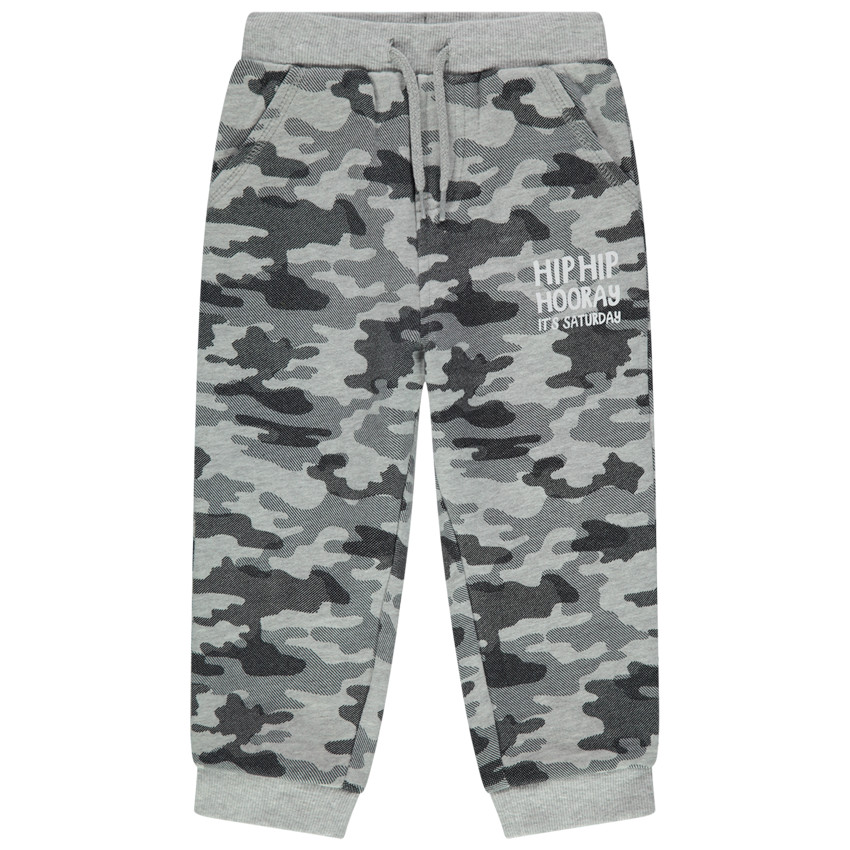 Pantalon de jogging en molleton motif camouflage all-over 