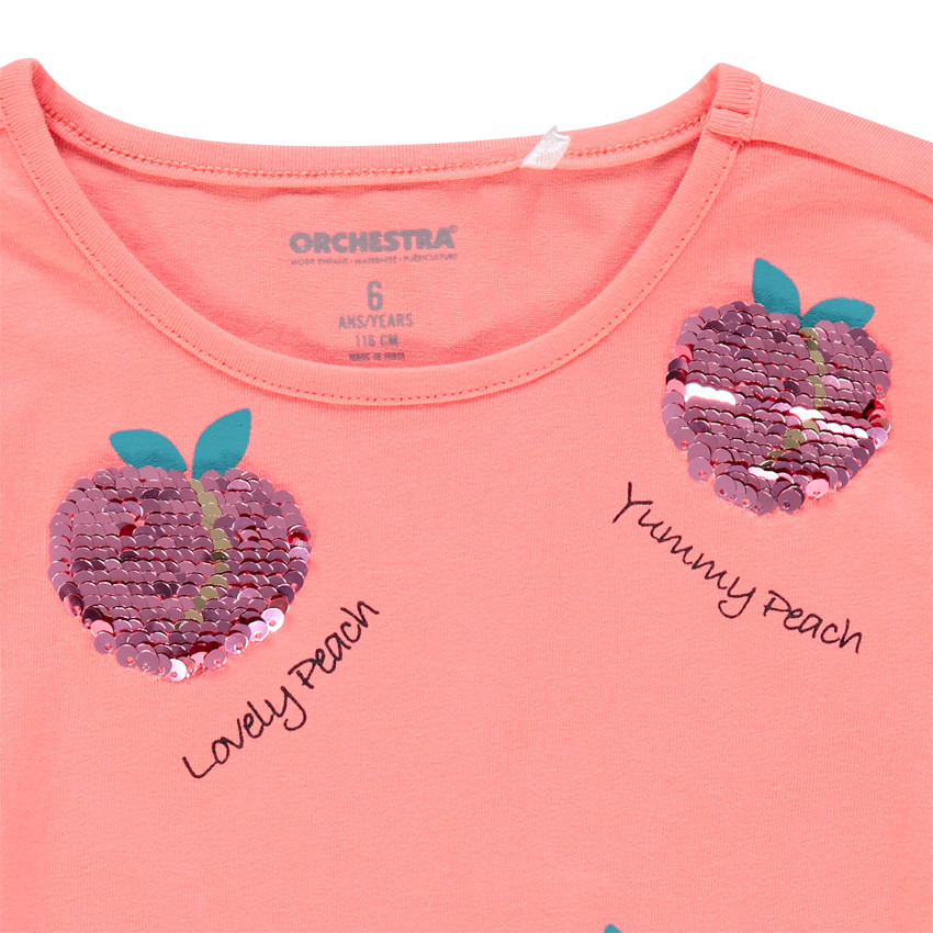 T-shirt μακρυμάνικο με σχέδιο φαντεζί και μαγικές παγιέτες Main T-shirt μακρυμάνικο με σχέδιο φαντεζί και μαγικές παγιέτες