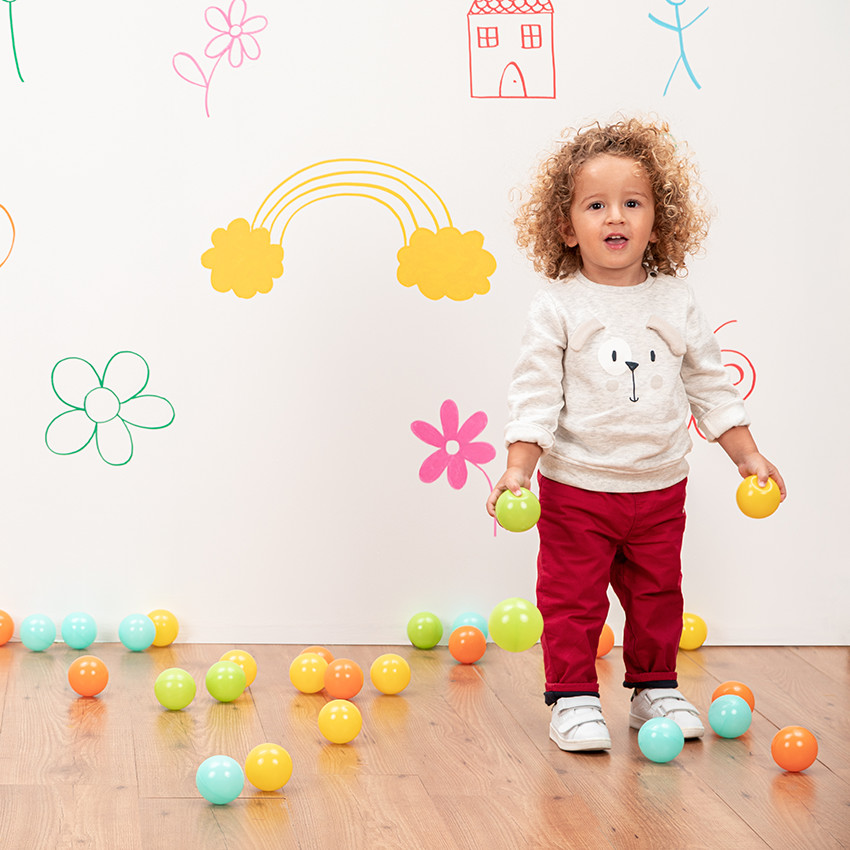 Παντελόνι με ζέρσεϊ επένδυση και λάστιχο στη μέση 