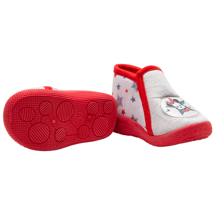 Ζέρσεϊ παντοφλάκια με πλαστικοποιημένο σήμα Μίνι της Disney και μοτίβο αστέρια 