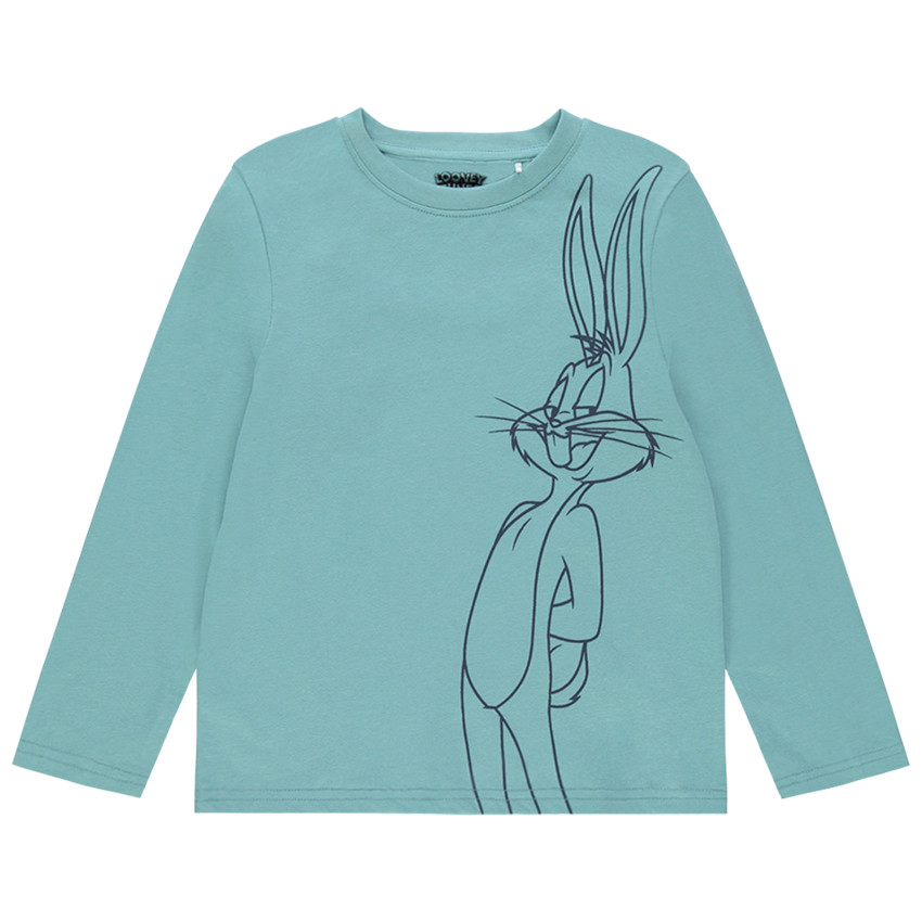 T-shirt manches longues en coton print Bugs Bunny 