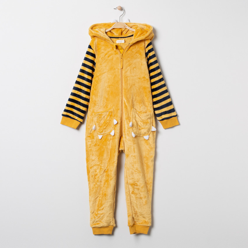 Surpyjama tigre en sherpa à poches 