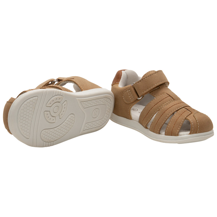 Πέδιλα μπέζ  με velcro   