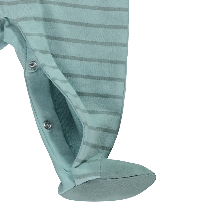 Φορμάκι molleton ριγέ κεντημένο τίγρη για bebe αγόρι 