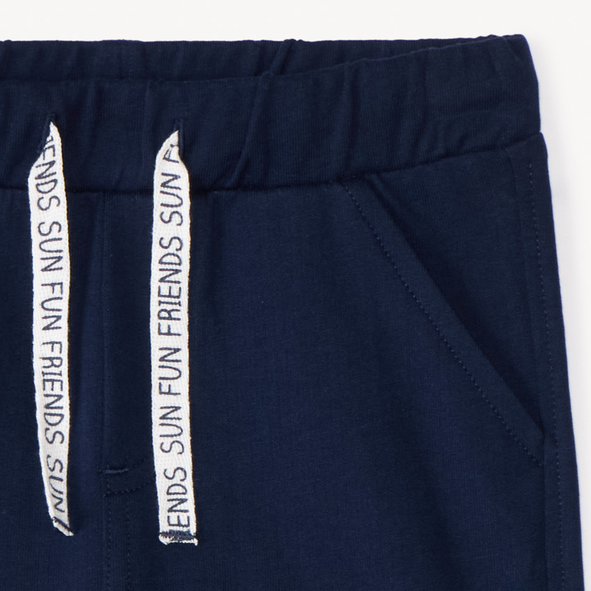 Βερμούδα en molleton μονόχρωμο για bebe αγόρι 