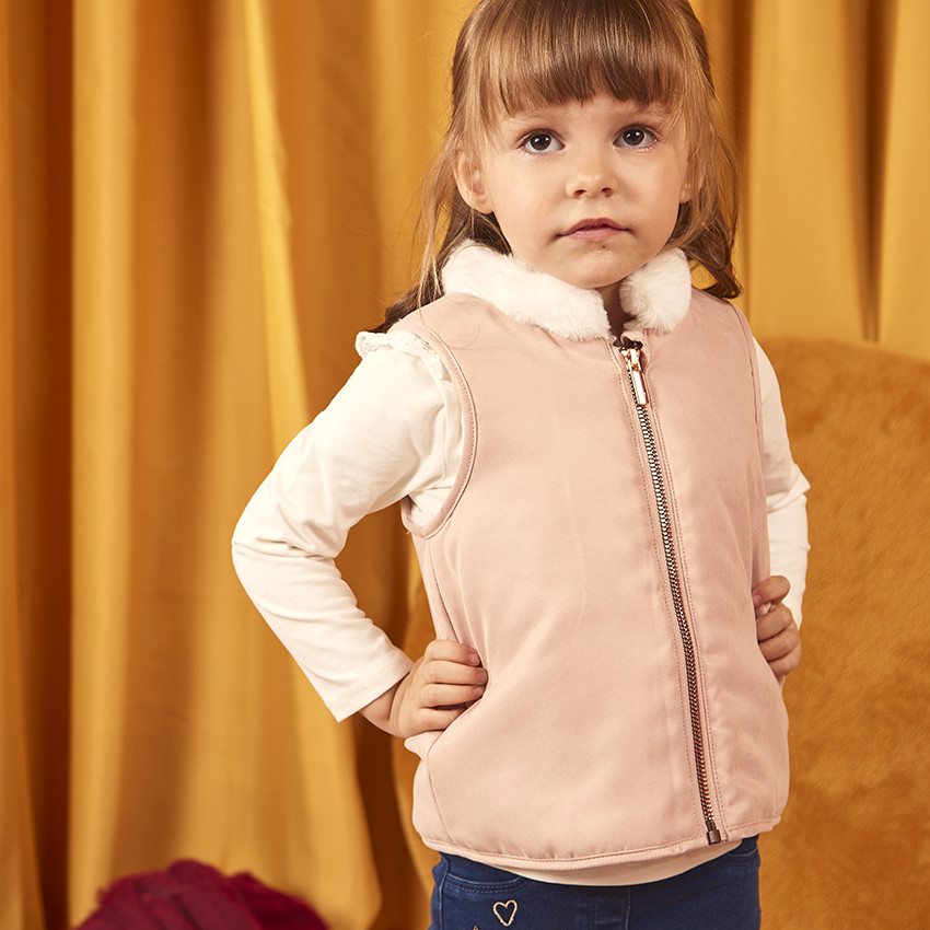 Parka Grand Froid 2 σε 1 με επένδυση από συνθετική γούνα για bebe κορίτσι 