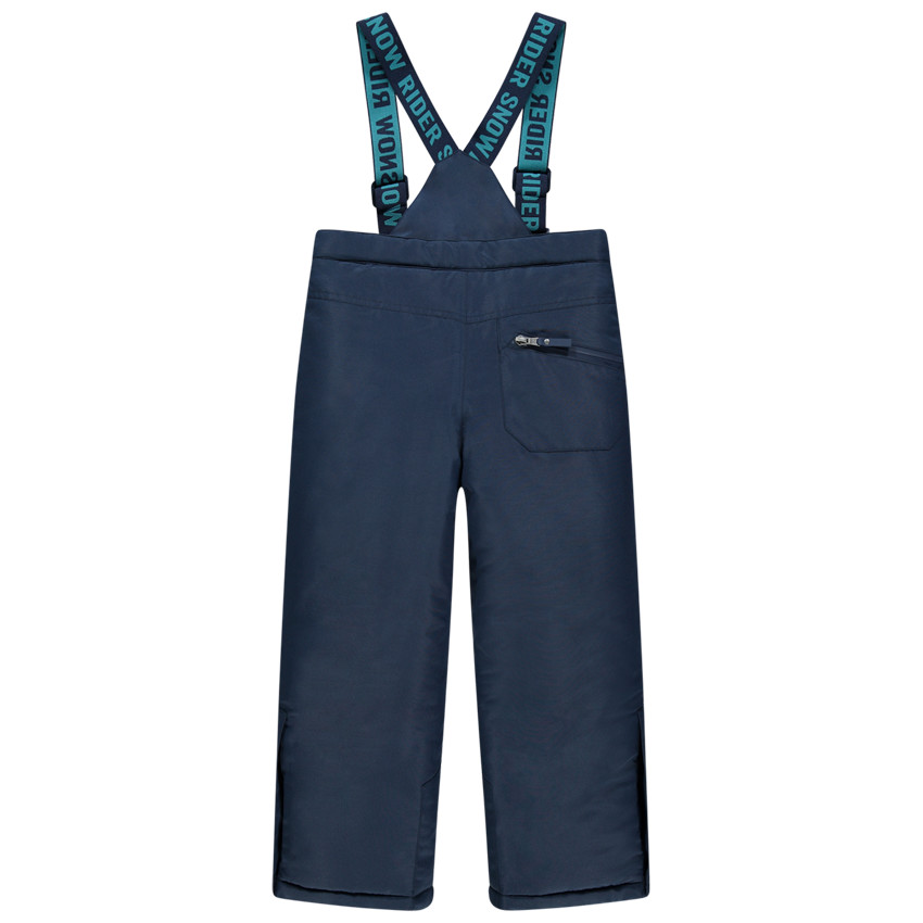 Pantalon de ski à poches zippées et bretelles amovibles 