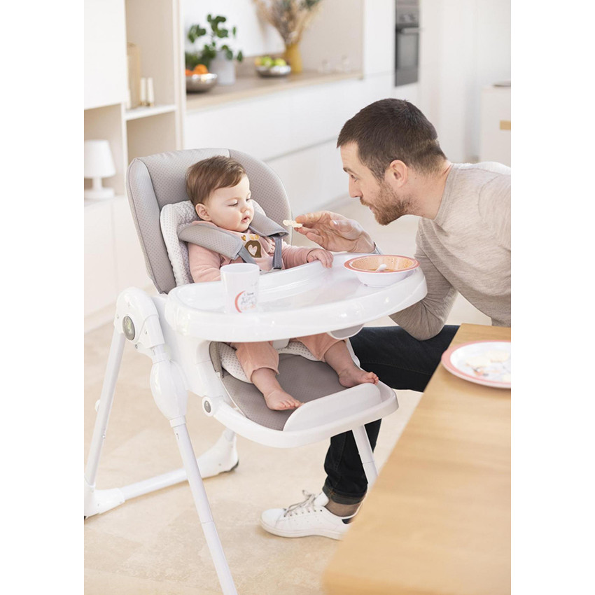 Ρυθμιζόμενη ψηλή καρέκλα Jude 0+ γκρι 