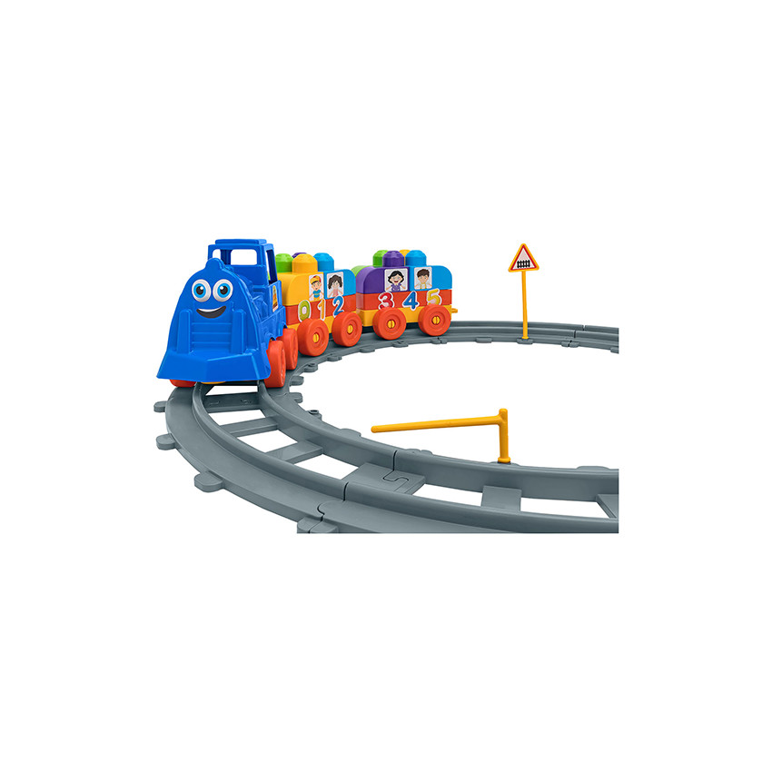 Αυτοκινητόδρομος & Τρένο Από Τουβλάκια - 43 Τεμάχια  