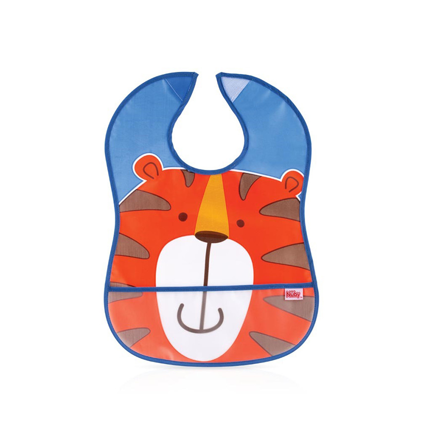   Αδιάβροχη σαλιάρα με τσέπη - Τυχαίο χρώμα  