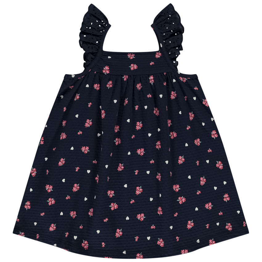 Τουνίκ από jersey cloqué με φαντεζί σχέδιο για bebe κορίτσι 