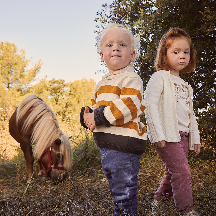 T-shirt μακρυμάνικο με φαντεζί σχέδιο και γκλίτερ για μωρό κορίτσι 