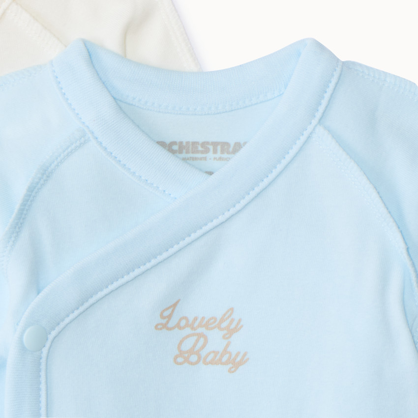 Σετ 5 φαντεζί μακρυμάνικα bodies jersey για πρόωρο μωρό κορίτσι 