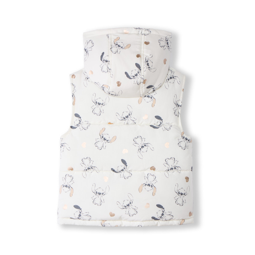 Doudoune sans manches à capuche Stitch Disney pour fille 