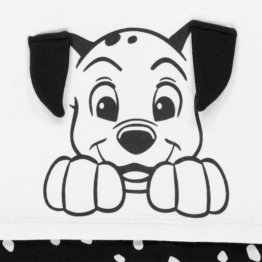 Σώμα κοντομάνικο από βαμβακερό με σχέδιο 101 Δαλματίας Disney 
