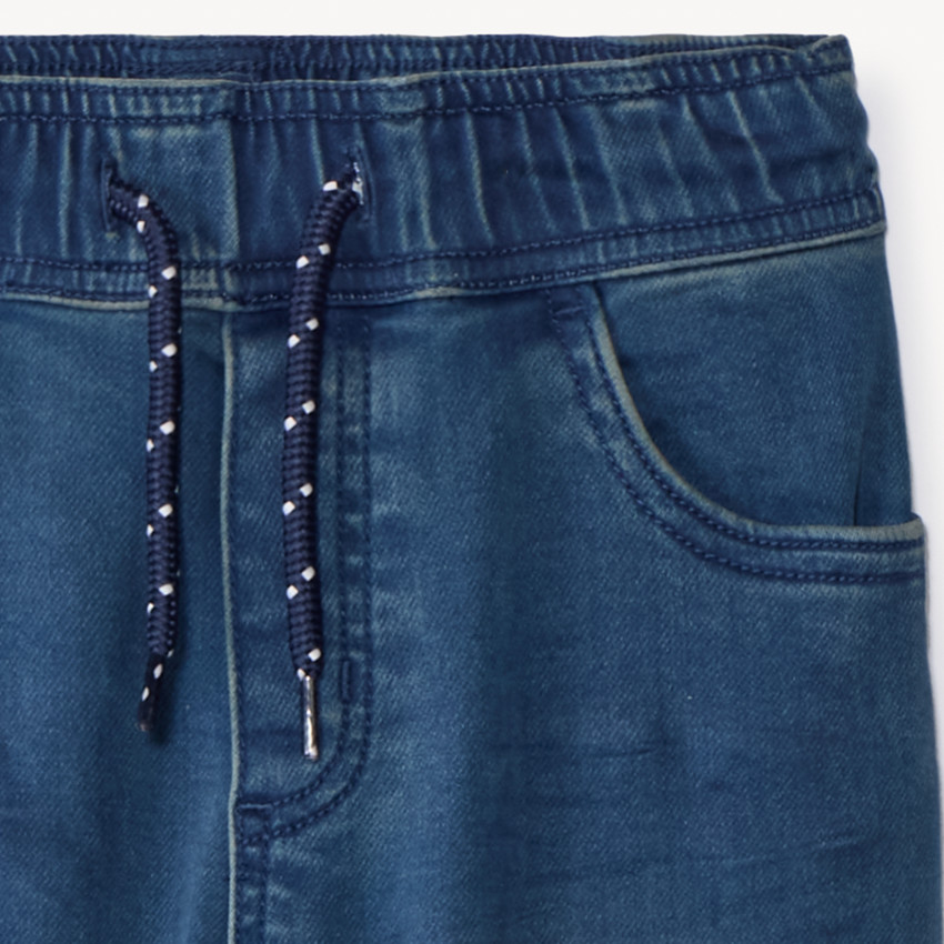 Τζιν jogger με εφέ ξεθωριασμένου για αγόρι 