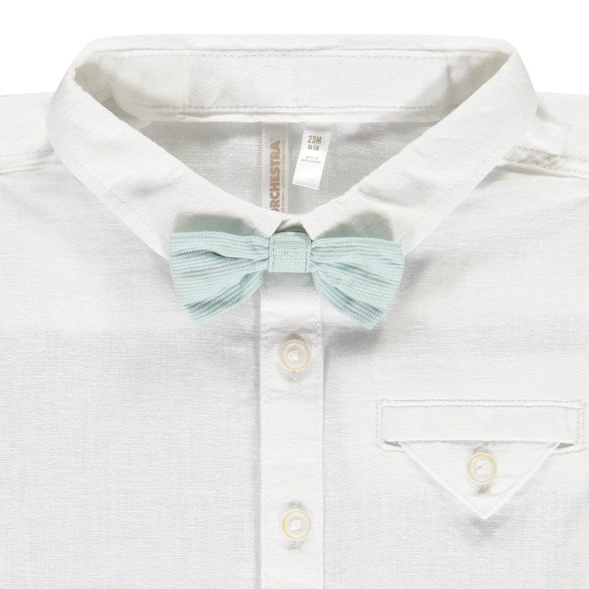 Σετ 2 τμχ. με πουκάμισο και φιόγκο για μωρό αγόρι 