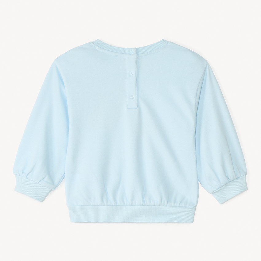 Sweat en molleton motif fantaisie en bouclette pour bébé fille 