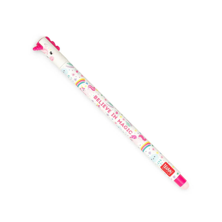 Ροζ στυλό gel με μελάνι Unicorn που σβήνεται 